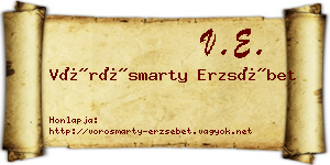 Vörösmarty Erzsébet névjegykártya